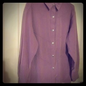 Woman's Size 14 Alfred Dunner Lavender long sleeve
